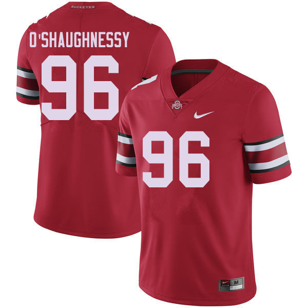 Men #96 Michael O'Shaughnessy Ohio State Buckeyes College Football Jerseys Sale-Red